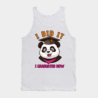 Panda I Graduated Tank Top